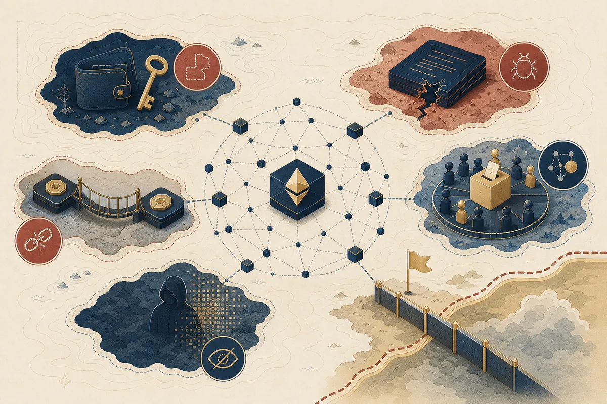 仮想通貨用語をカテゴリ別に整理する概念図